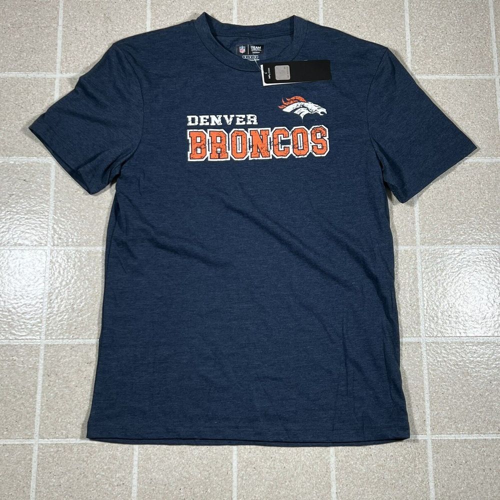 NEW‎ NFL Team Apparel Broncos Tshirt Navy Blue Men's Size 2XL NWT